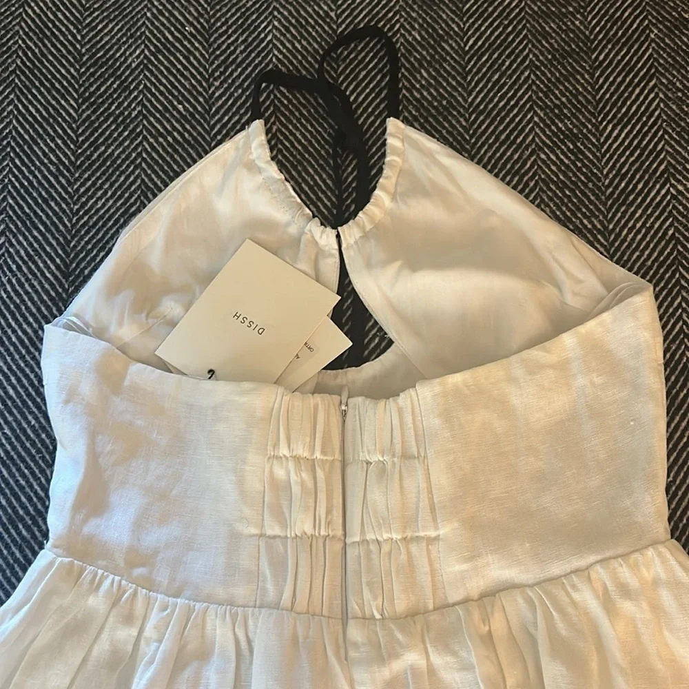 DISSH Alyssa white linen maxi dress - Picture 6 of 6